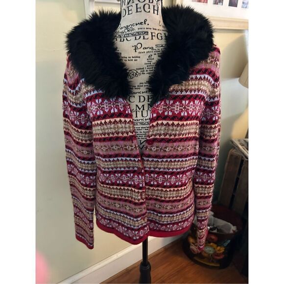 Vintage Harolds Nordic Cardigan Sweater - Picture 1 of 11